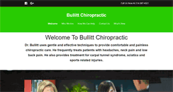 Desktop Screenshot of bullittchiropractic.com